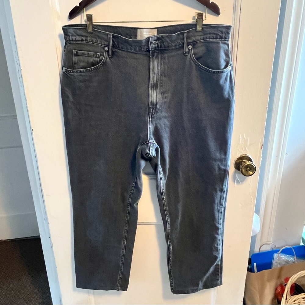 Everlane The Original Cheeky Jean Straight Leg Jeans charcoal grey size 33